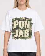 Mockup Boxy Heavyweight Tee White female close-up 08
