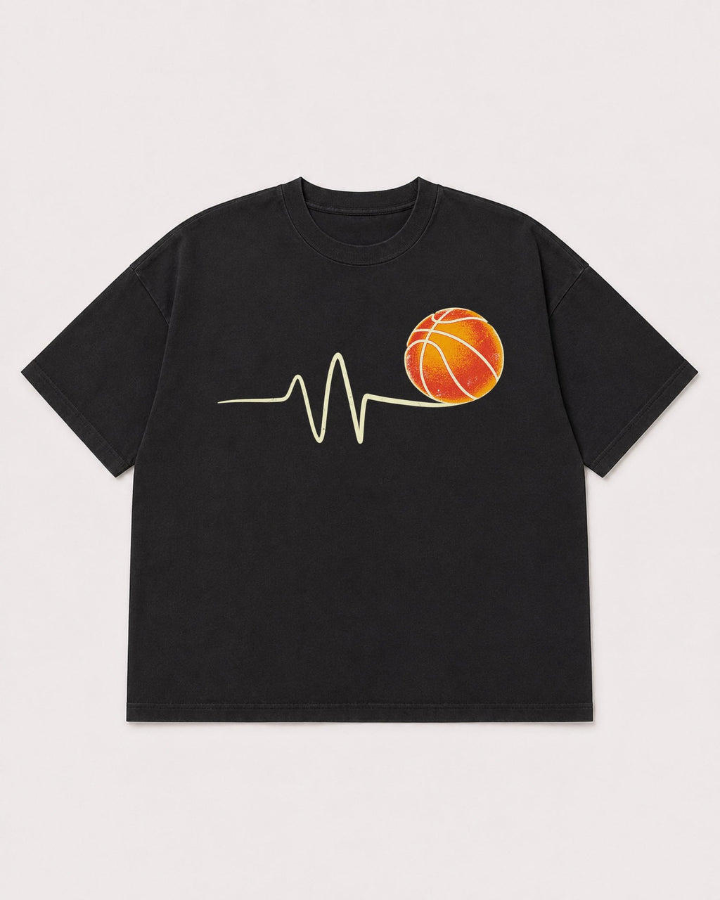 Mockup Boxy Heavyweight Tee Black product