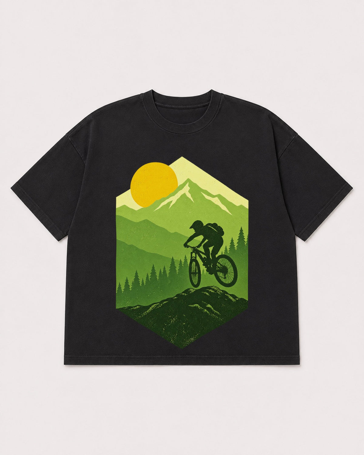 Mockup Boxy Heavyweight Tee Black product