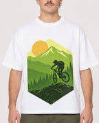 Mockup Boxy Heavyweight Tee White male close-up 19