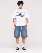 Mockup Boxy Heavyweight Tee White male full-body 03