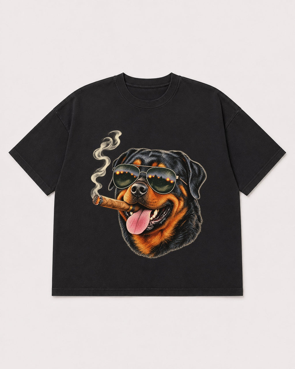 Mockup Boxy Heavyweight Tee Black product