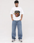 Mockup Boxy Heavyweight Tee White male full-body 07
