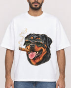 Mockup Boxy Heavyweight Tee White male close-up 07