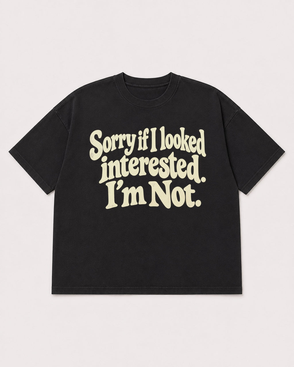 Mockup Boxy Heavyweight Tee Black product