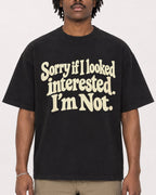 Mockup Boxy Heavyweight Tee Black male close-up 04