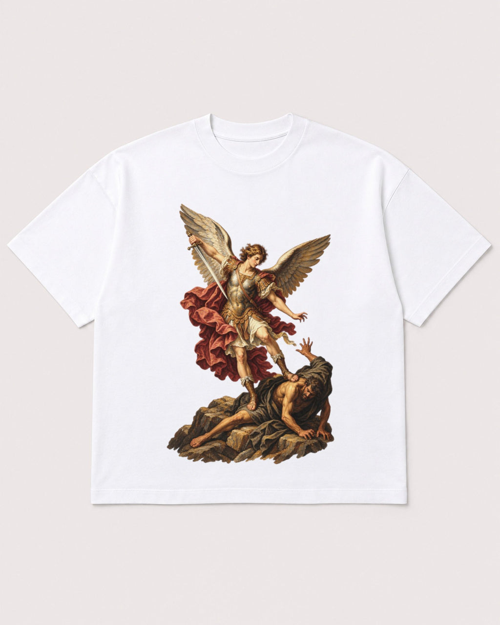 Mockup Boxy Heavyweight Tee White product
