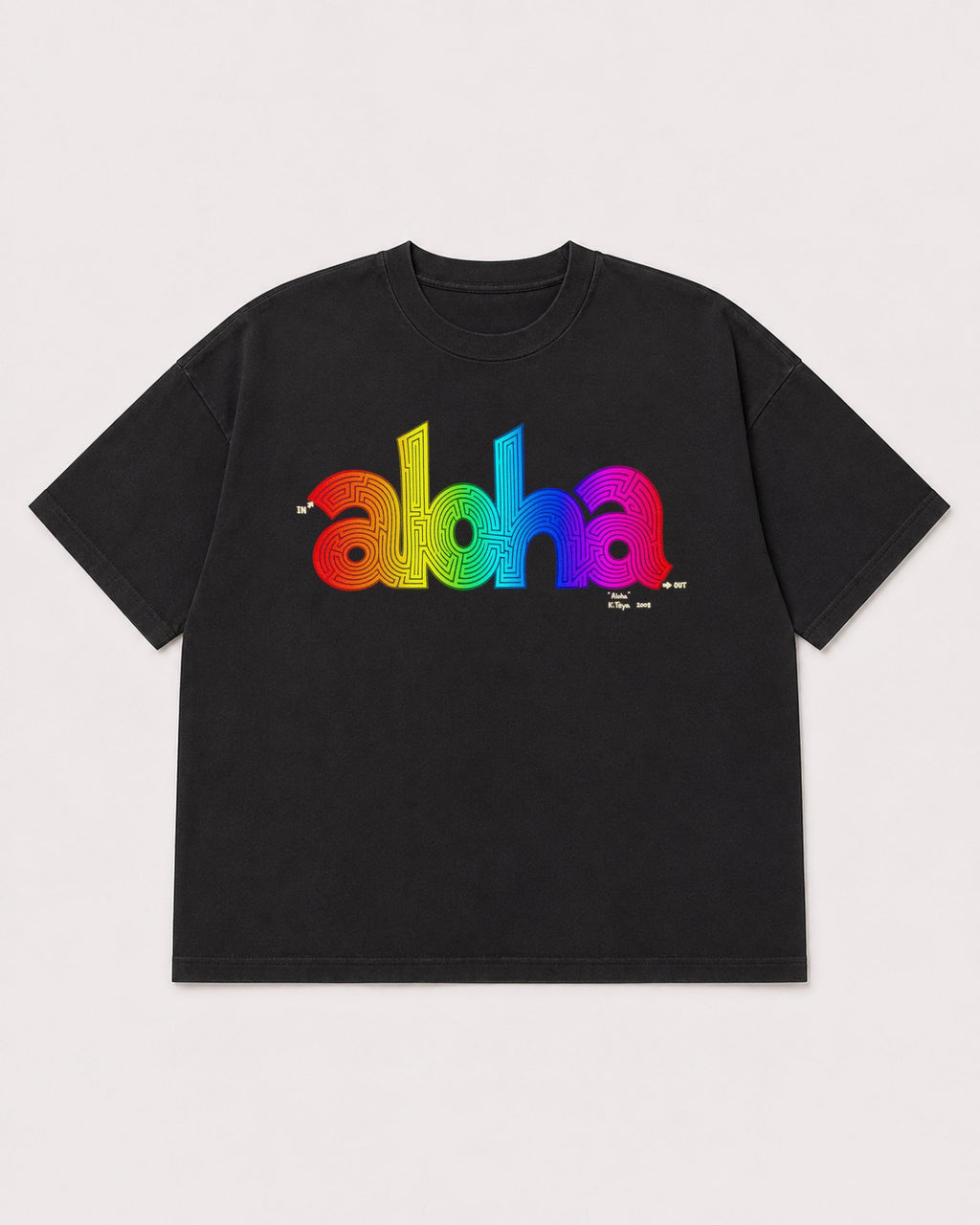 Mockup Boxy Heavyweight Tee Black product