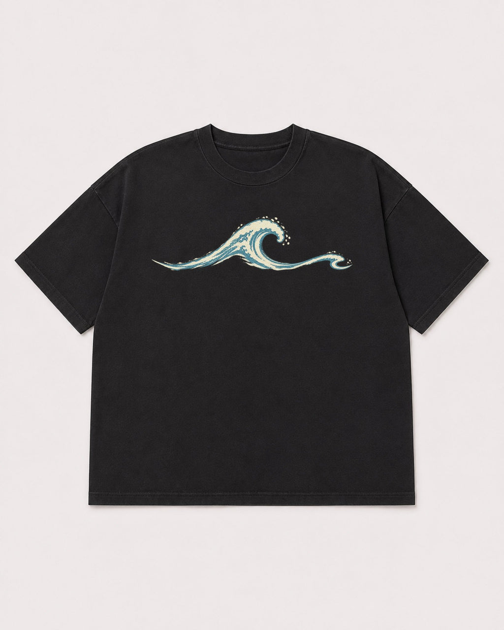 Mockup Boxy Heavyweight Tee Black product