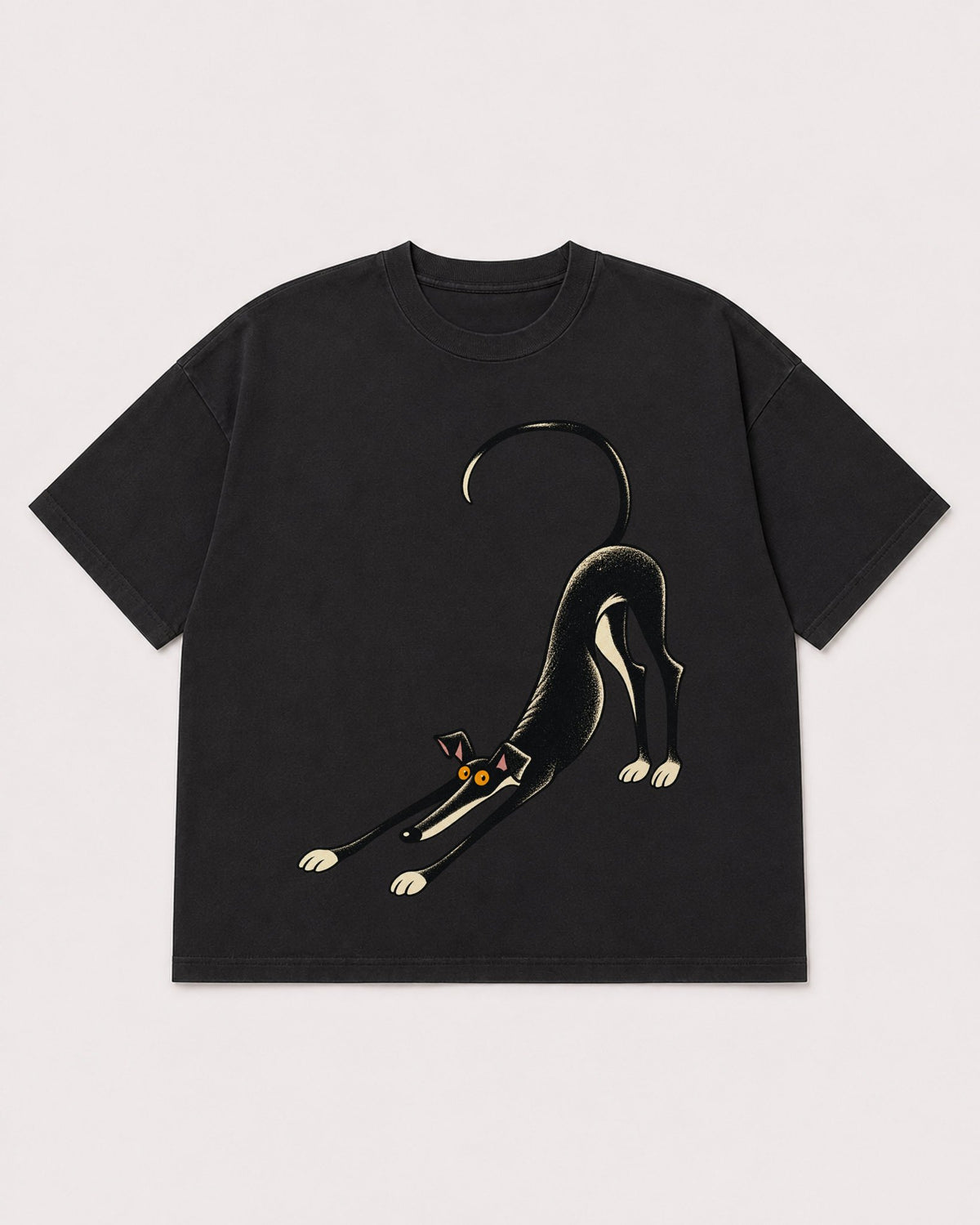 Mockup Boxy Heavyweight Tee Black product