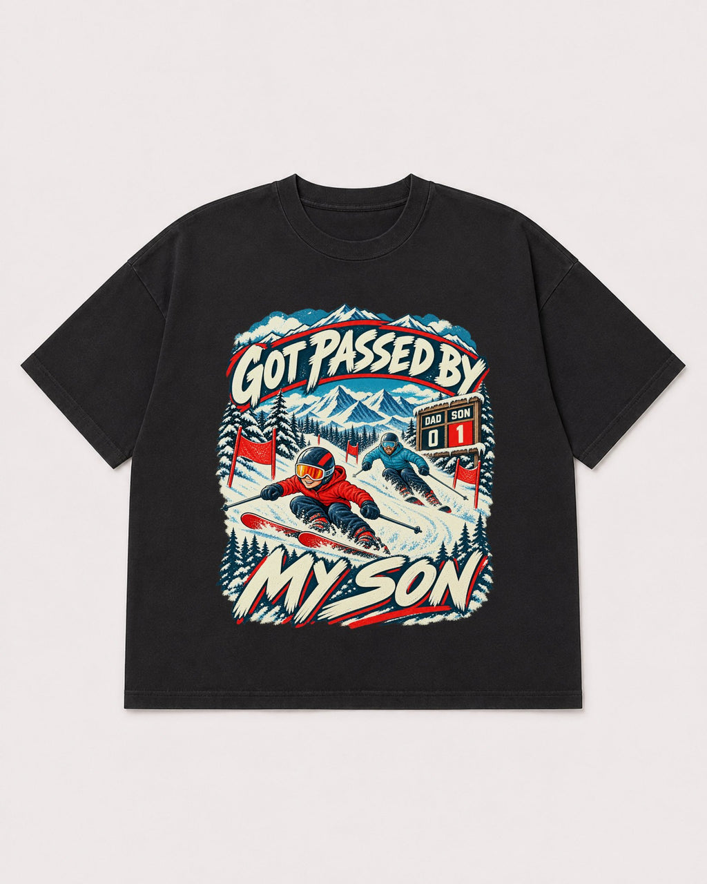 Mockup Boxy Heavyweight Tee Black product