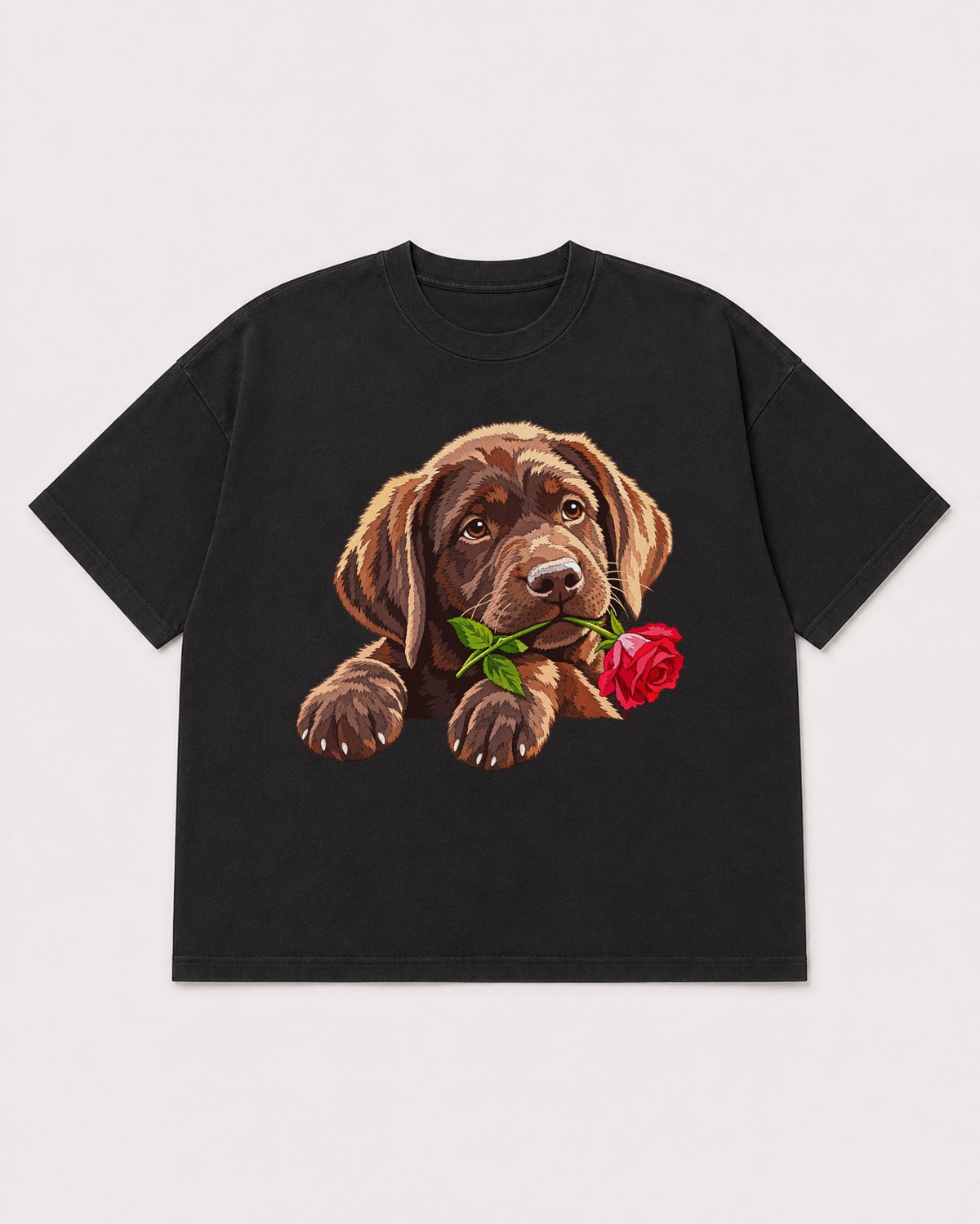 Mockup Boxy Heavyweight Tee Black product