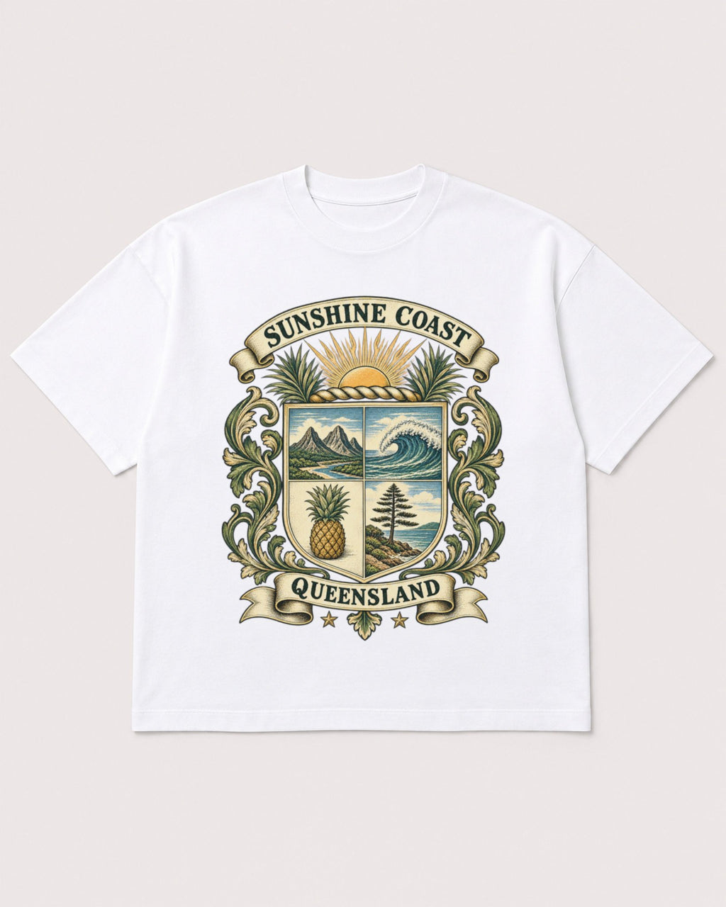 Mockup Boxy Heavyweight Tee White product