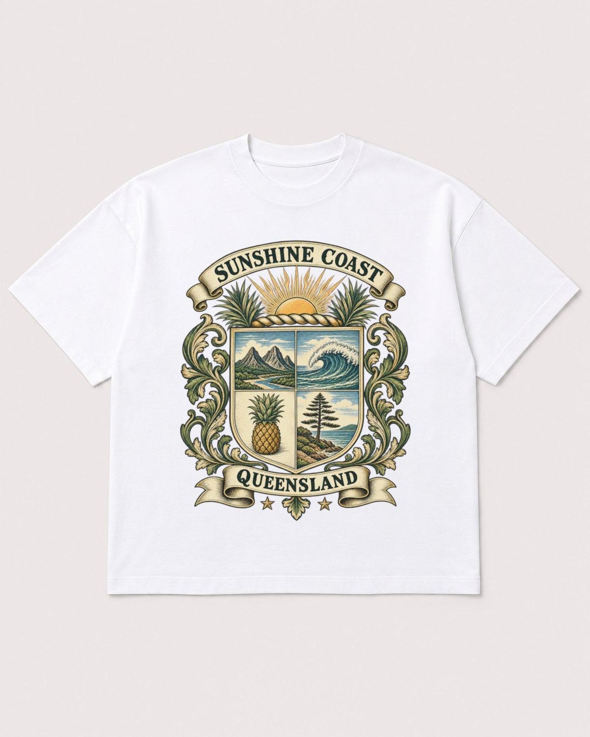 Mockup Boxy Heavyweight Tee White product