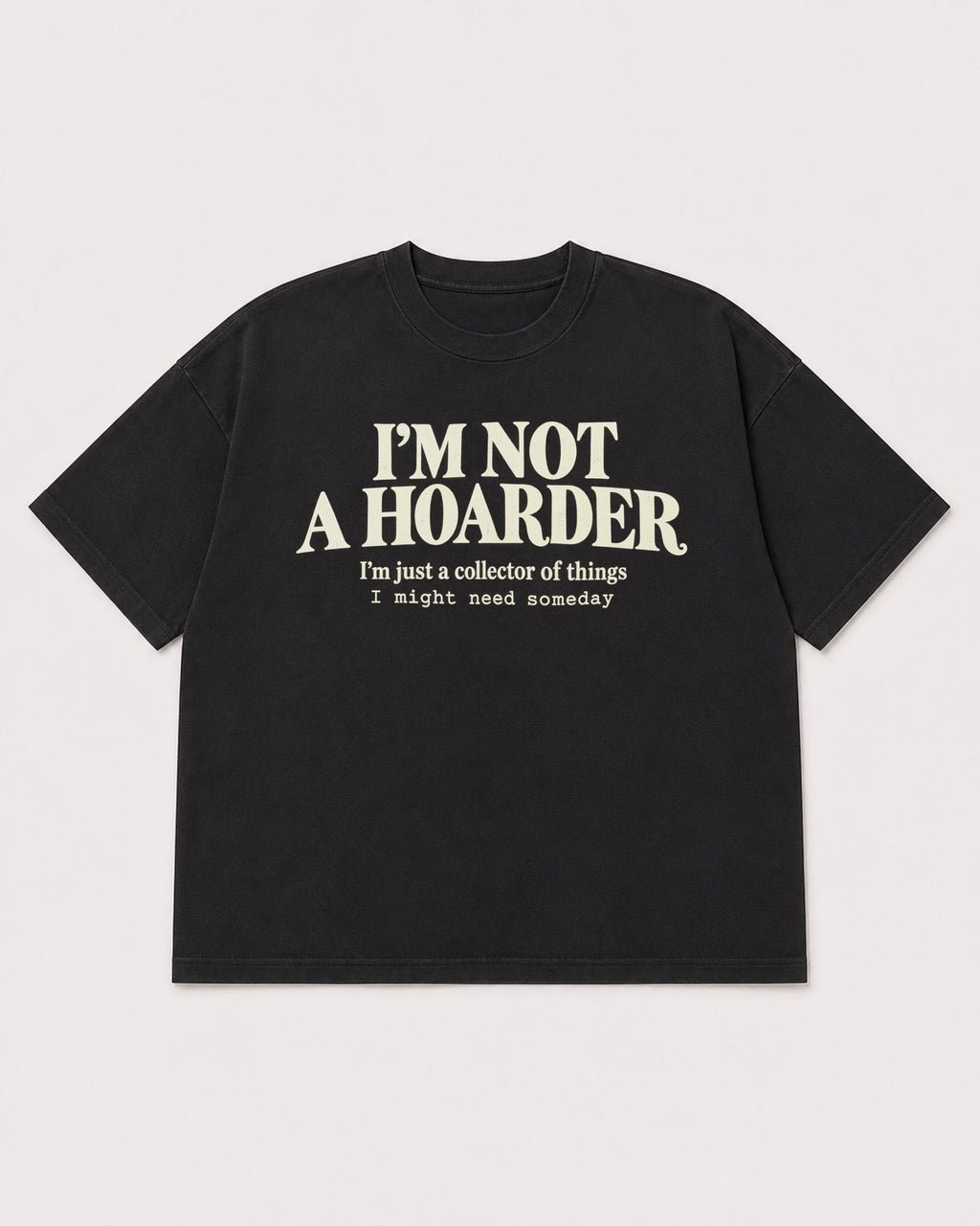 Mockup Boxy Heavyweight Tee Black product