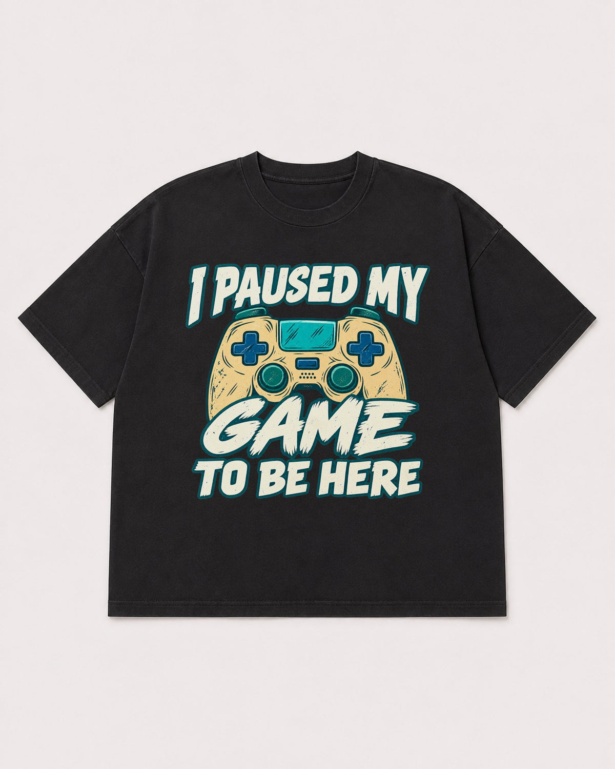 Mockup Boxy Heavyweight Tee Black product