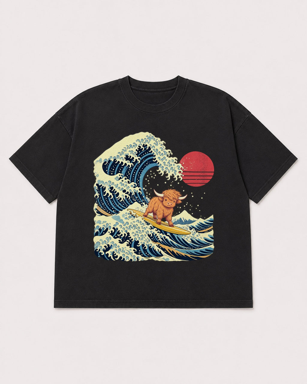 Mockup Boxy Heavyweight Tee Black product