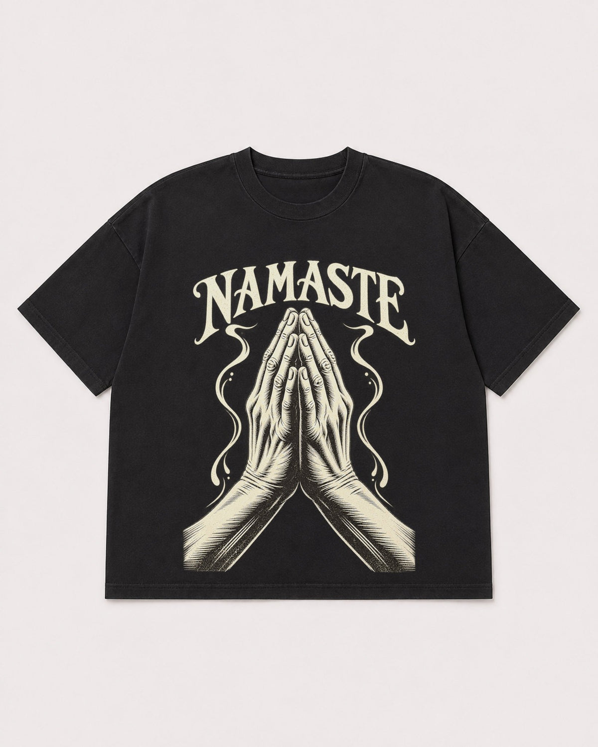 Mockup Boxy Heavyweight Tee Black product