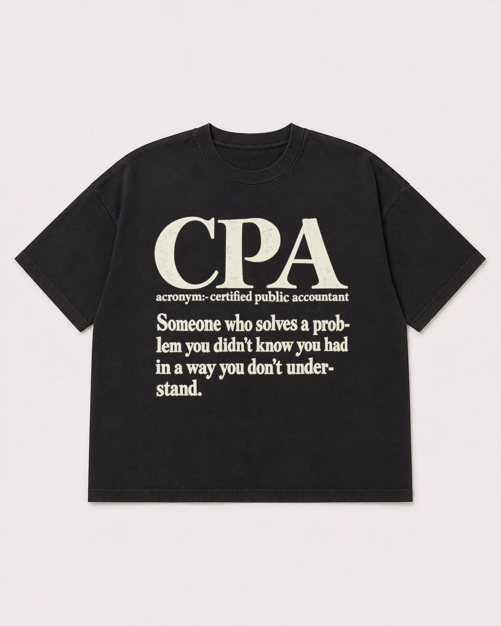 Mockup Boxy Heavyweight Tee Black product