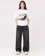 Mockup Boxy Heavyweight Tee White female full-body 03