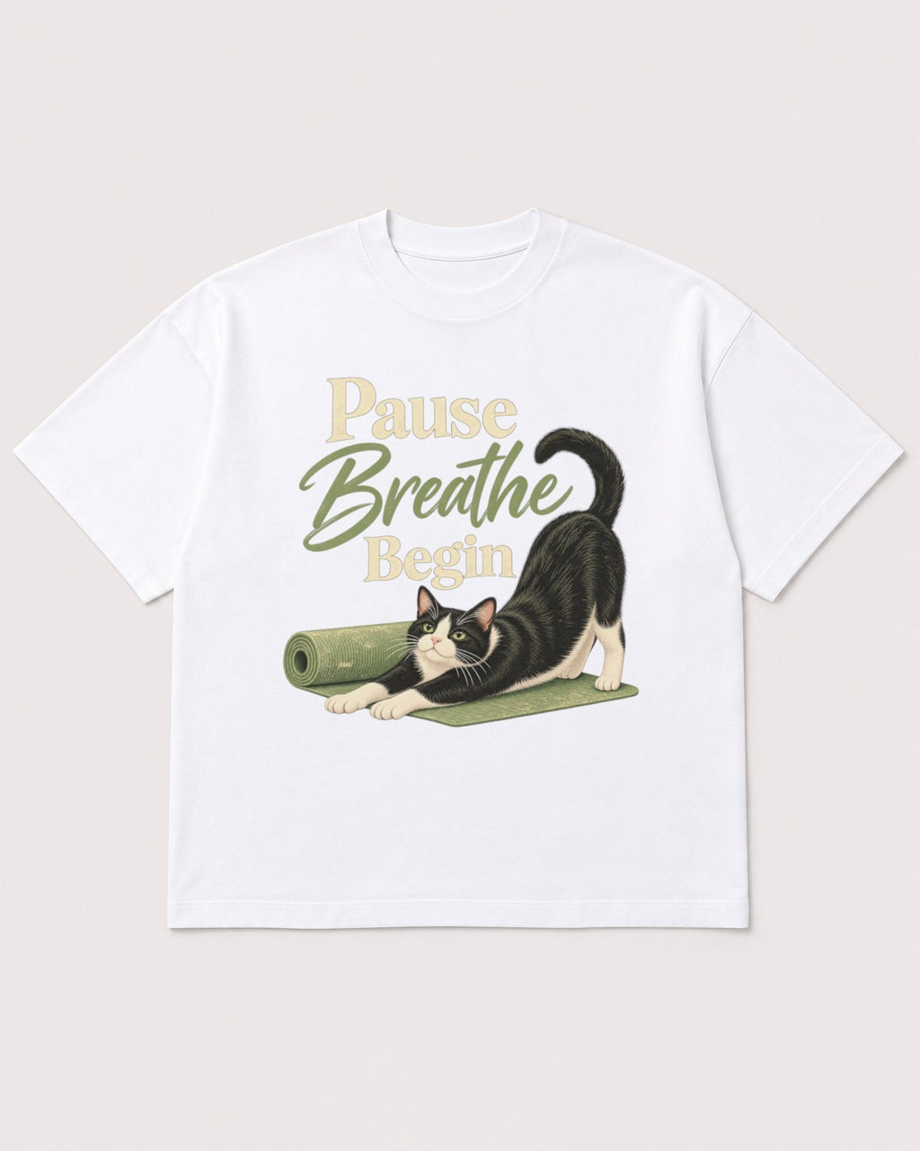 Mockup Boxy Heavyweight Tee White product