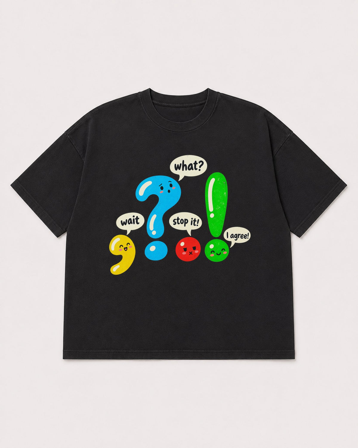 Mockup Boxy Heavyweight Tee Black product