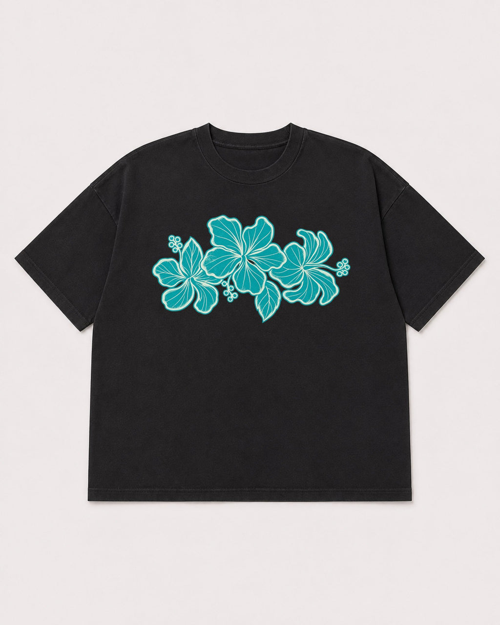 Mockup Boxy Heavyweight Tee Black product