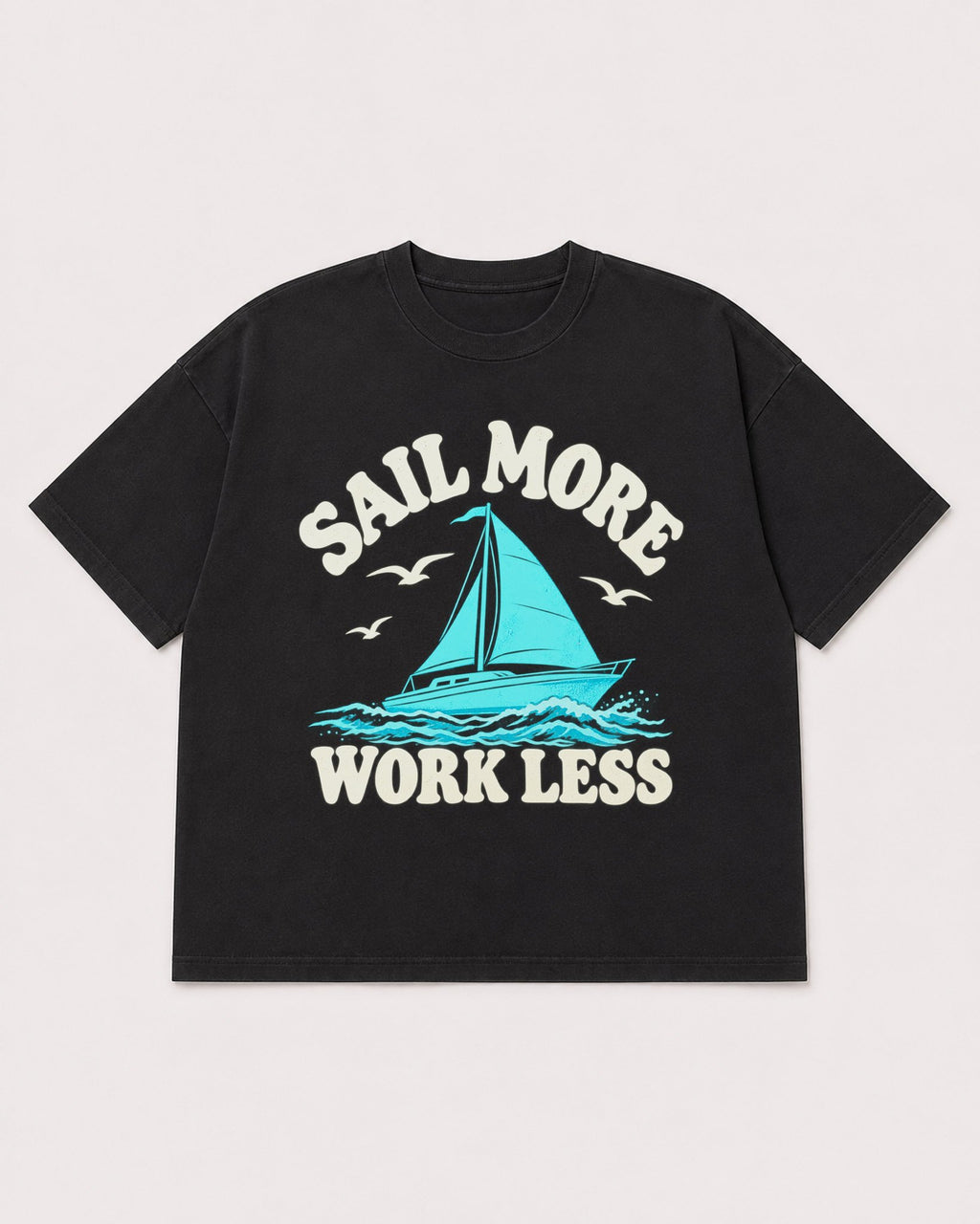 Mockup Boxy Heavyweight Tee Black product