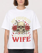 Mockup Boxy Heavyweight Tee White female close-up 18