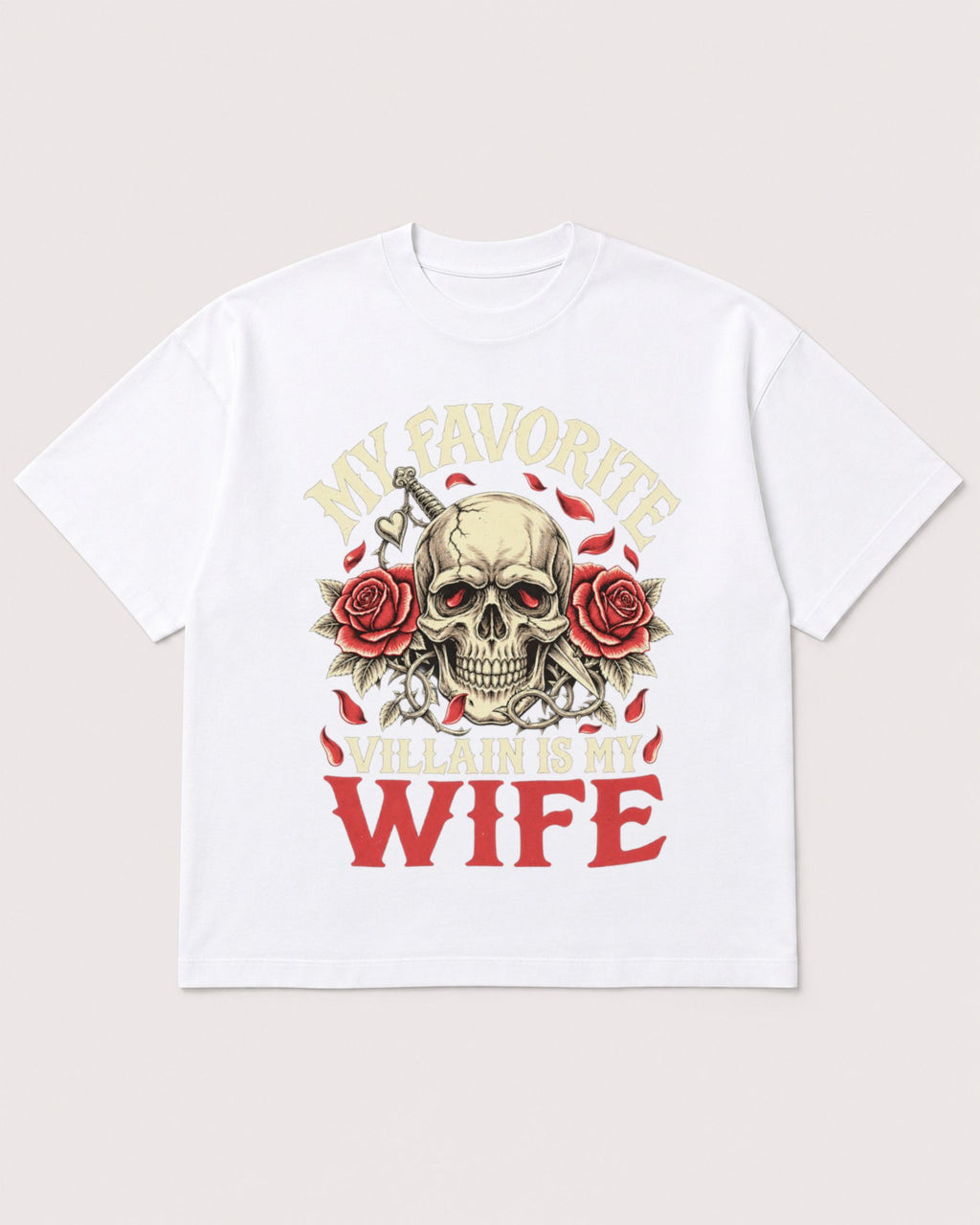 Mockup Boxy Heavyweight Tee White product
