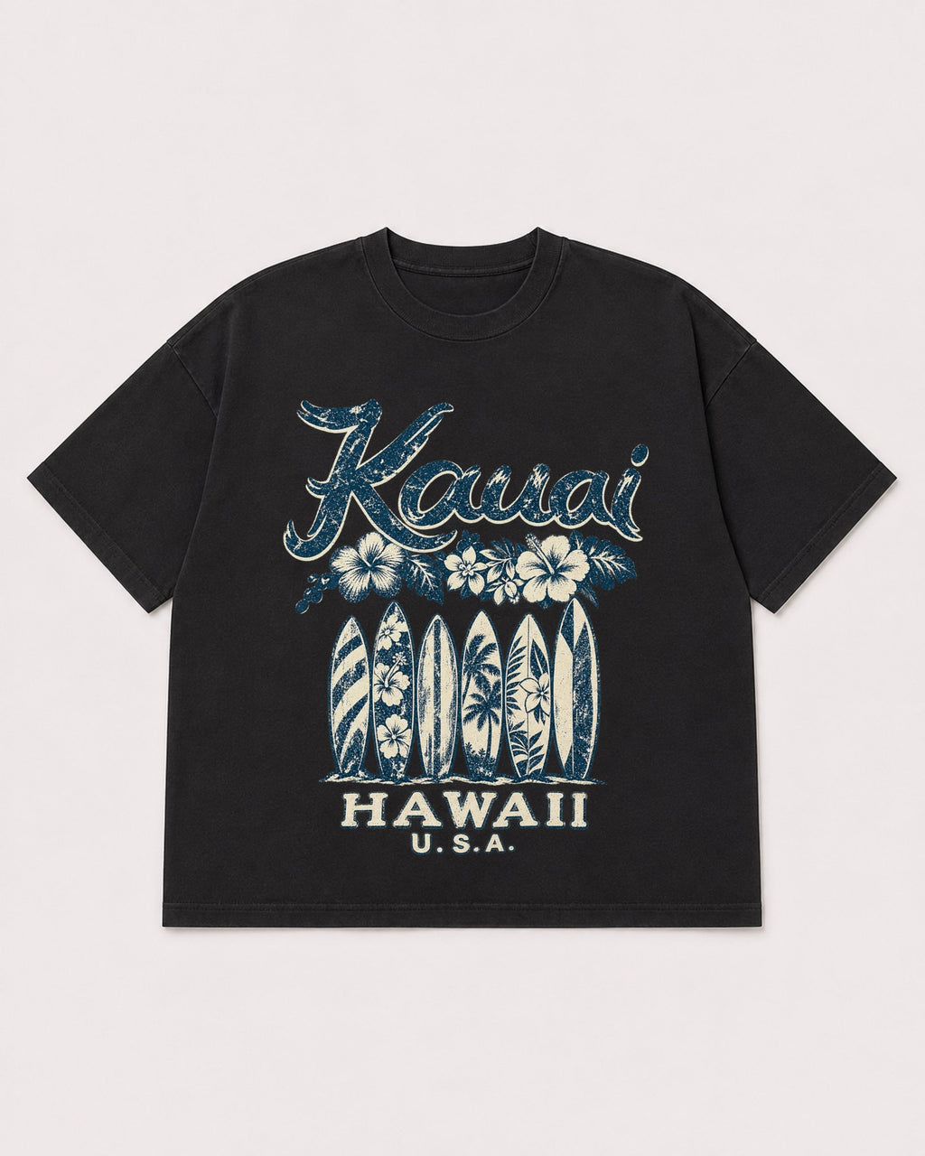 Mockup Boxy Heavyweight Tee Black product