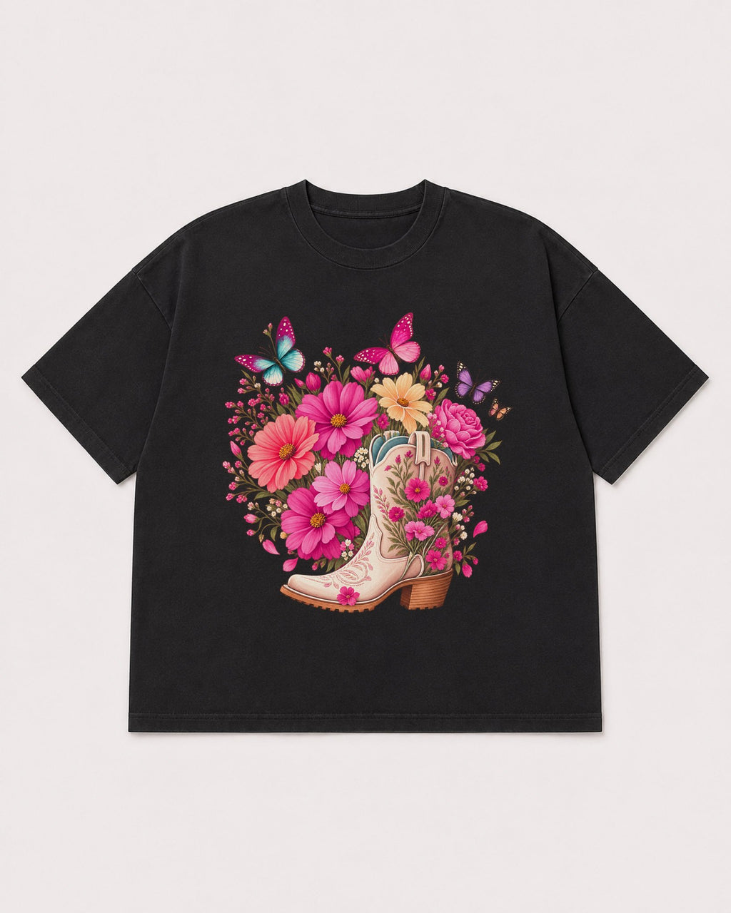 Mockup Boxy Heavyweight Tee Black product