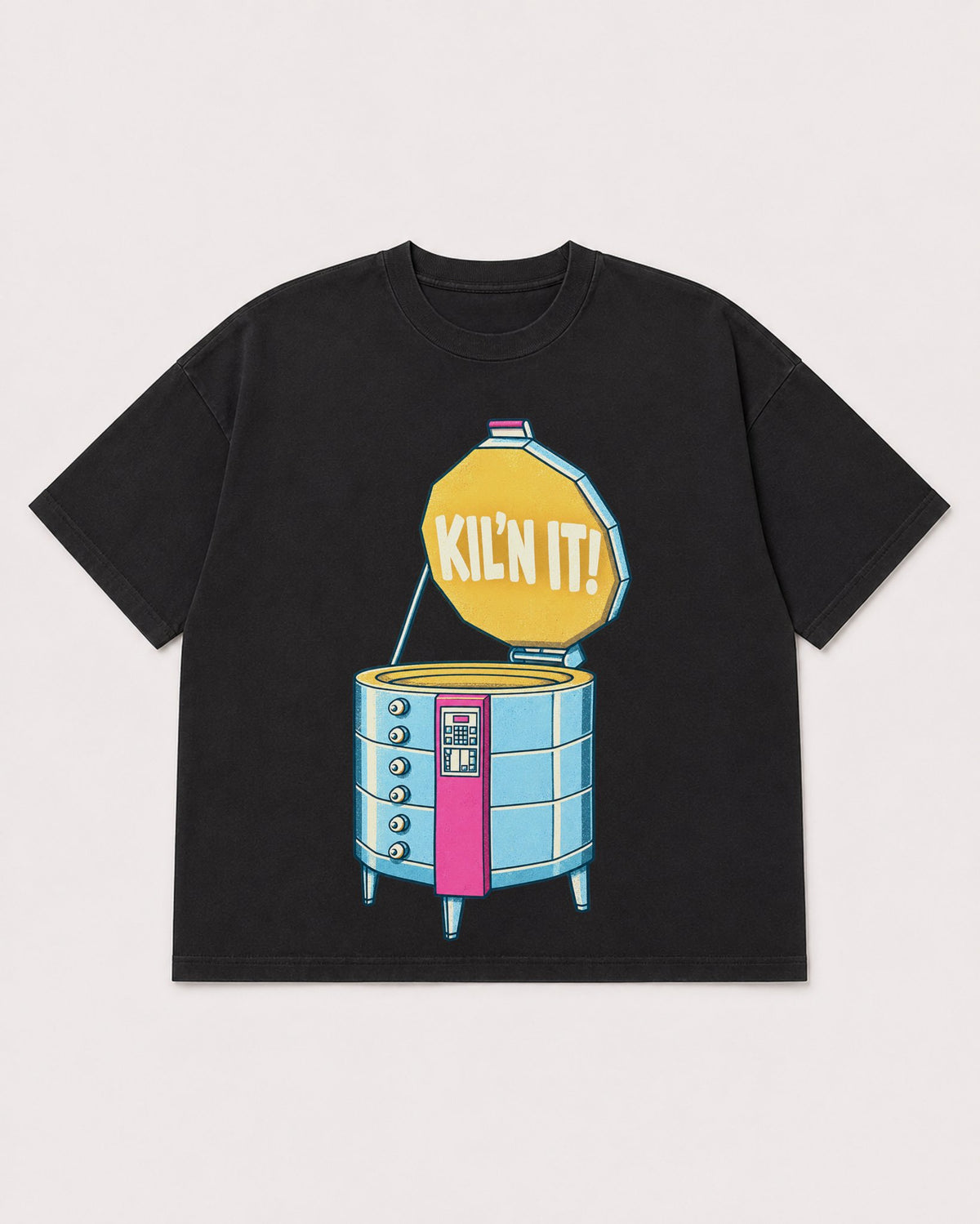 Mockup Boxy Heavyweight Tee Black product