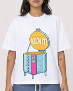 Mockup Boxy Heavyweight Tee White female close-up 36