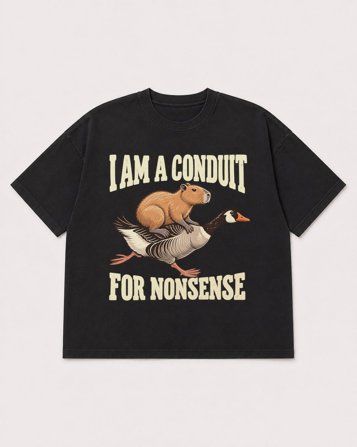 Mockup Boxy Heavyweight Tee Black product