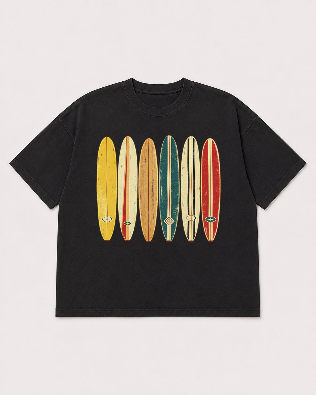 Mockup Boxy Heavyweight Tee Black product