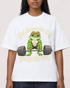 Mockup Boxy Heavyweight Tee White female close-up 04