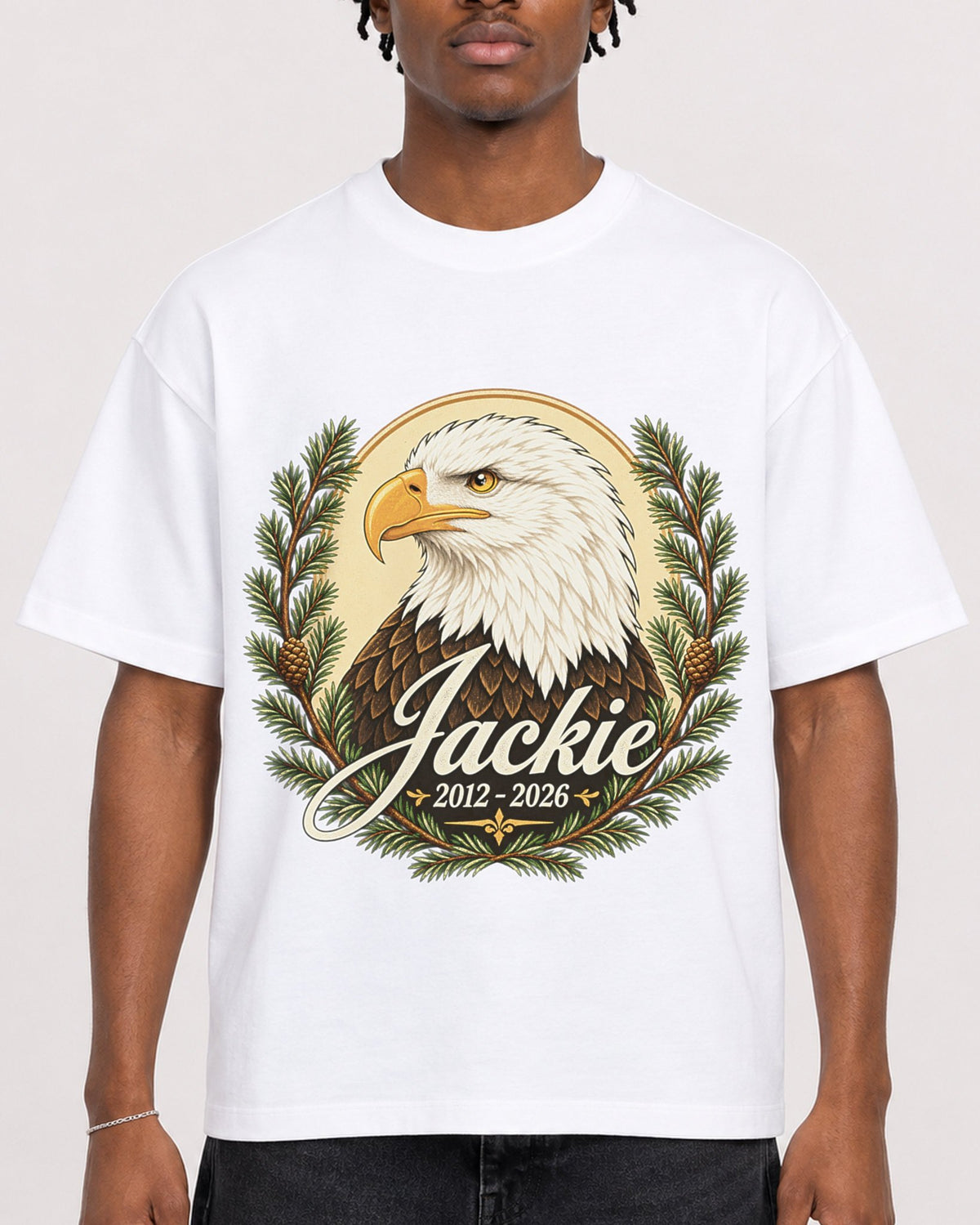 Mockup Boxy Heavyweight Tee White male close-up 05