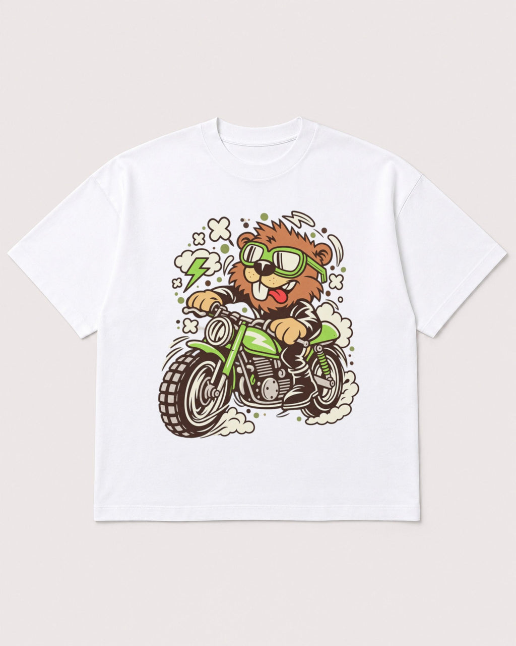 Mockup Boxy Heavyweight Tee White product