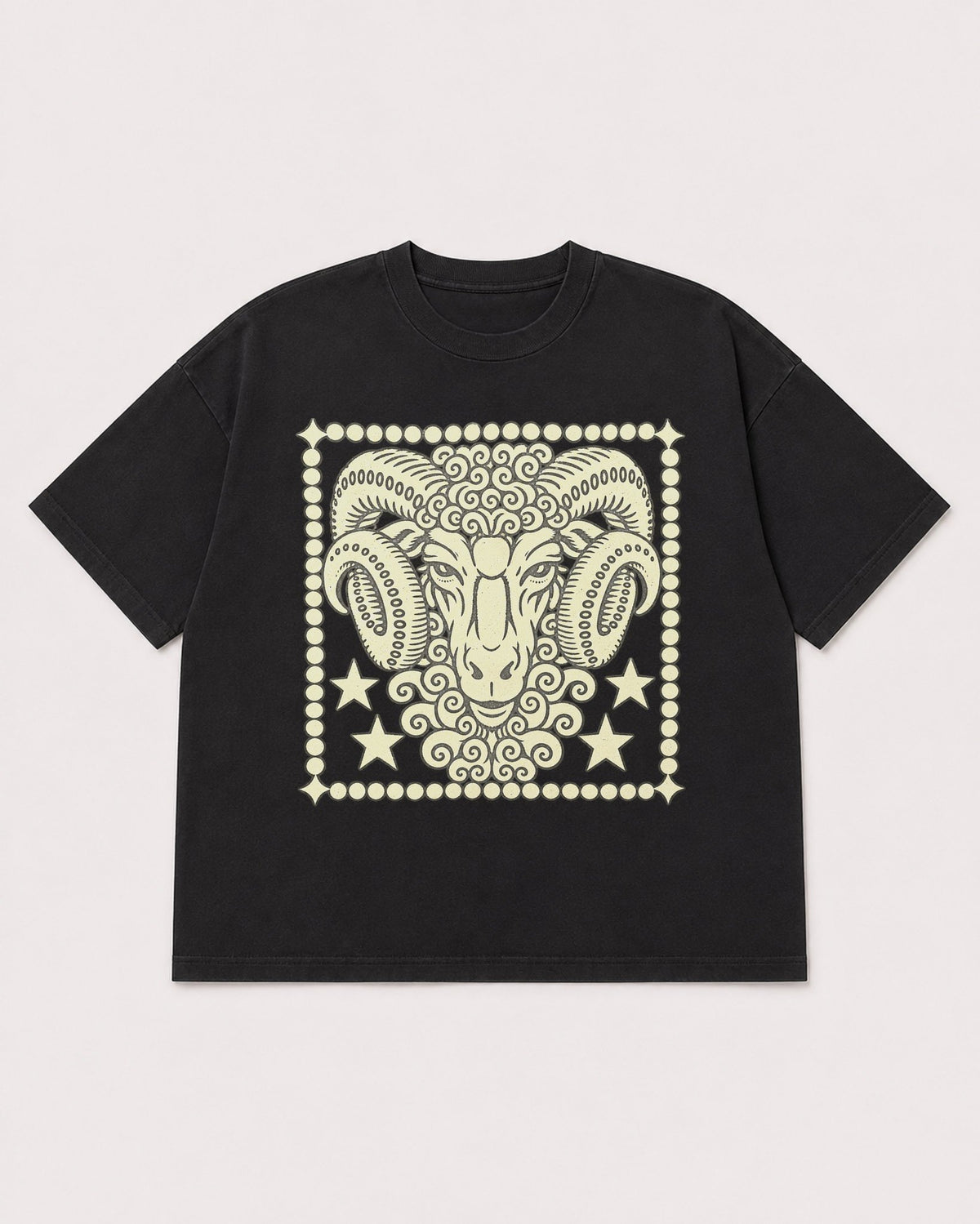Mockup Boxy Heavyweight Tee Black product