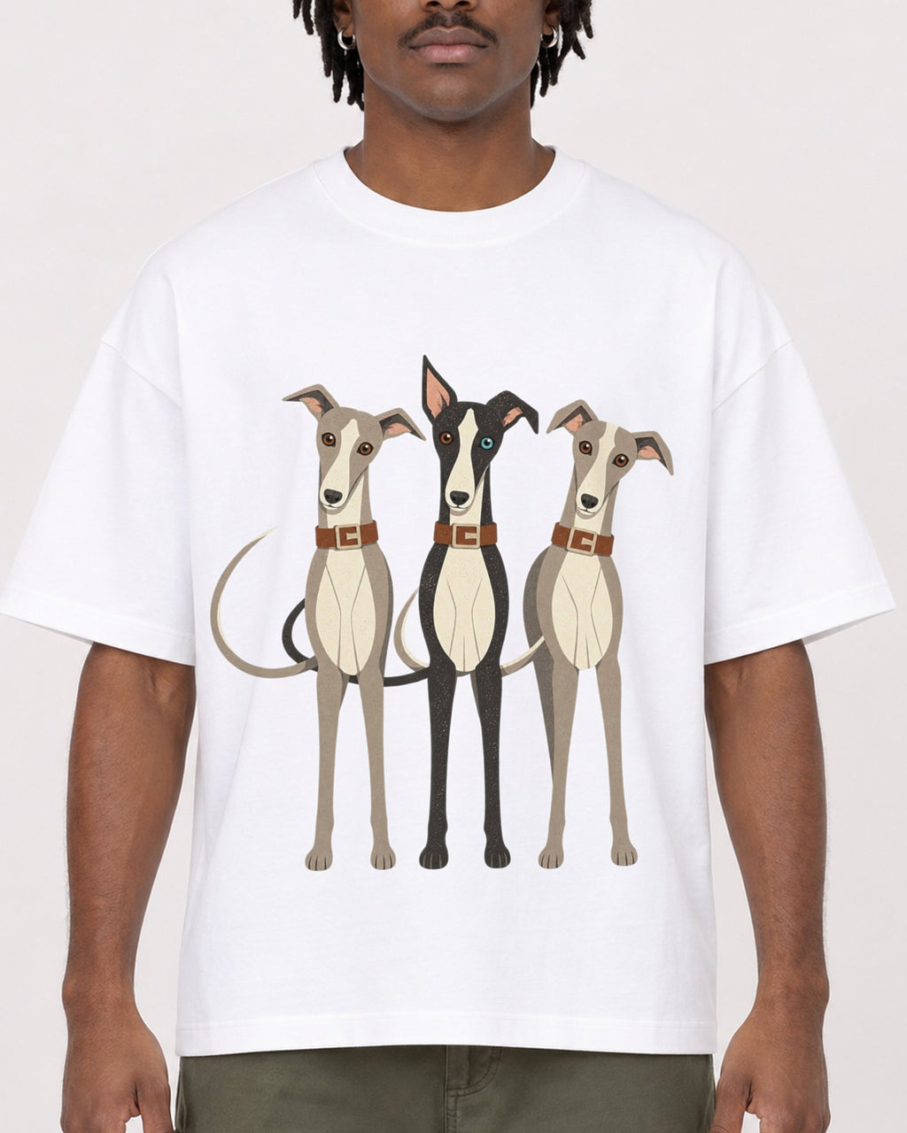 Mockup Boxy Heavyweight Tee White male close-up 04