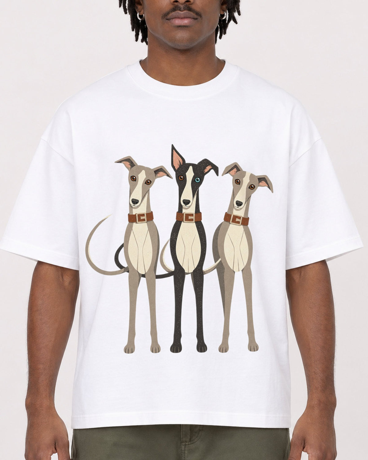 Mockup Boxy Heavyweight Tee White male close-up 04