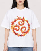 Mockup Boxy Heavyweight Tee White female close-up 01