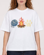 Mockup Boxy Heavyweight Tee White female close-up 09