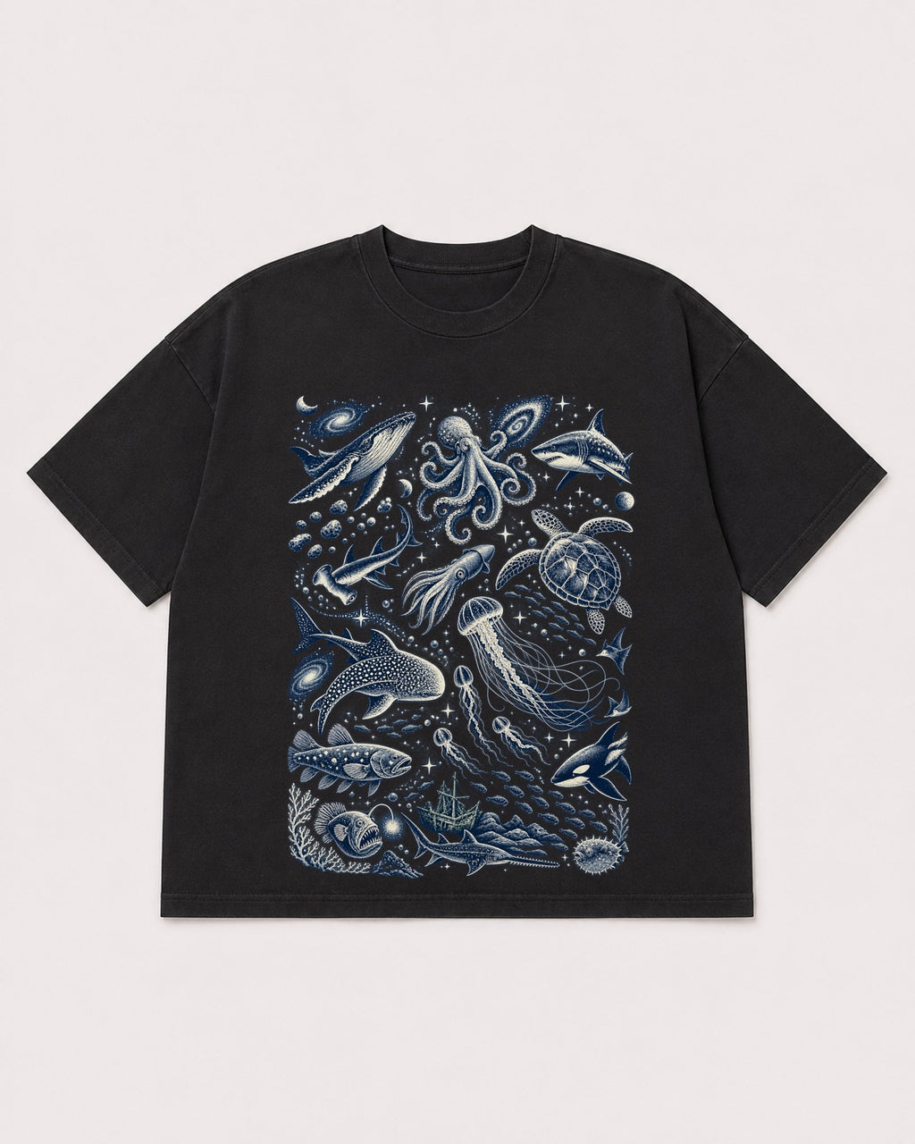 Mockup Boxy Heavyweight Tee Black product