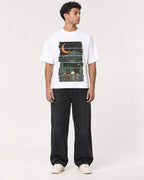 Mockup Boxy Heavyweight Tee White male full-body 10