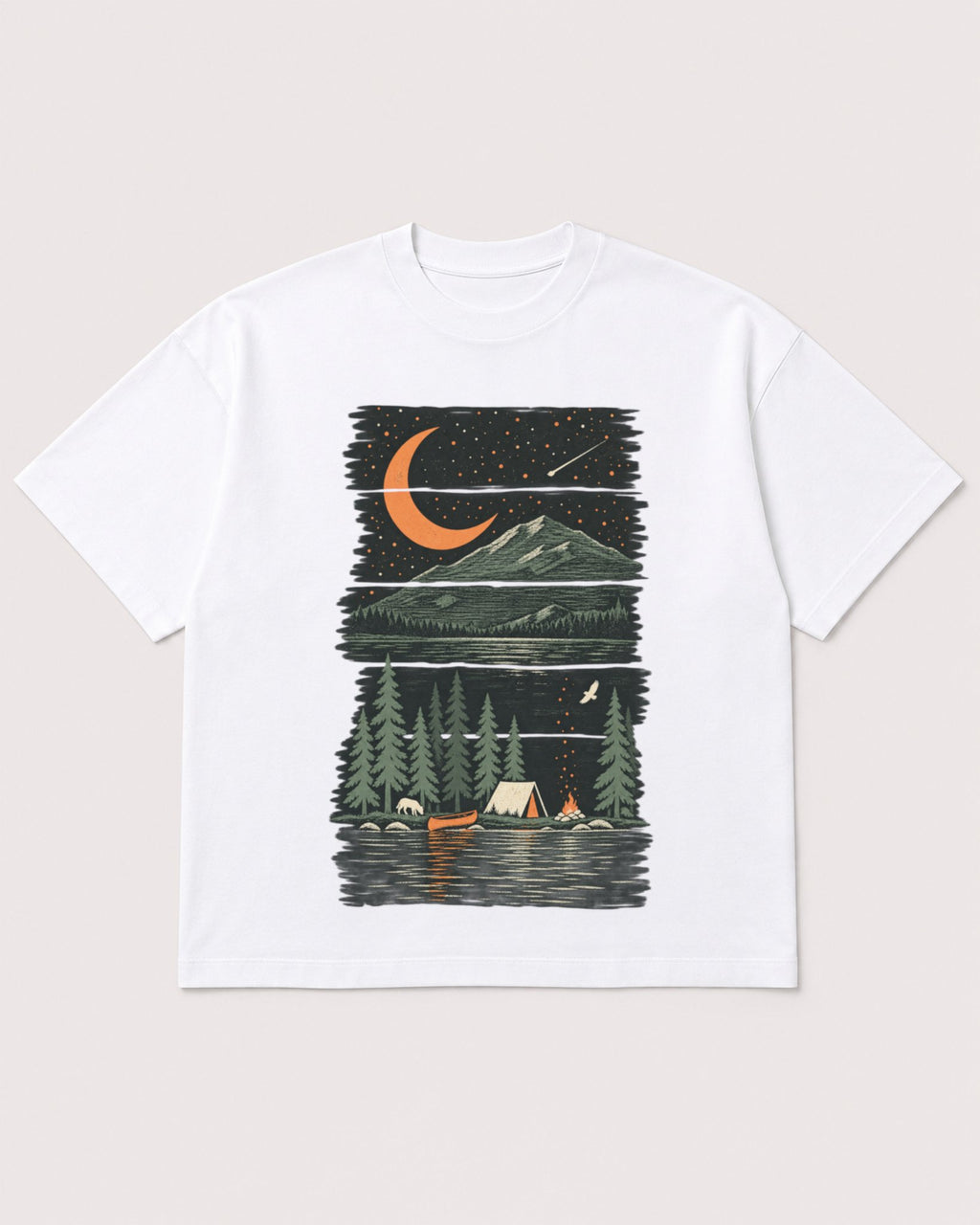 Mockup Boxy Heavyweight Tee White product