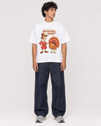 Mockup Boxy Heavyweight Tee White male full-body 26