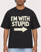 Mockup Boxy Heavyweight Tee Black male close-up 05