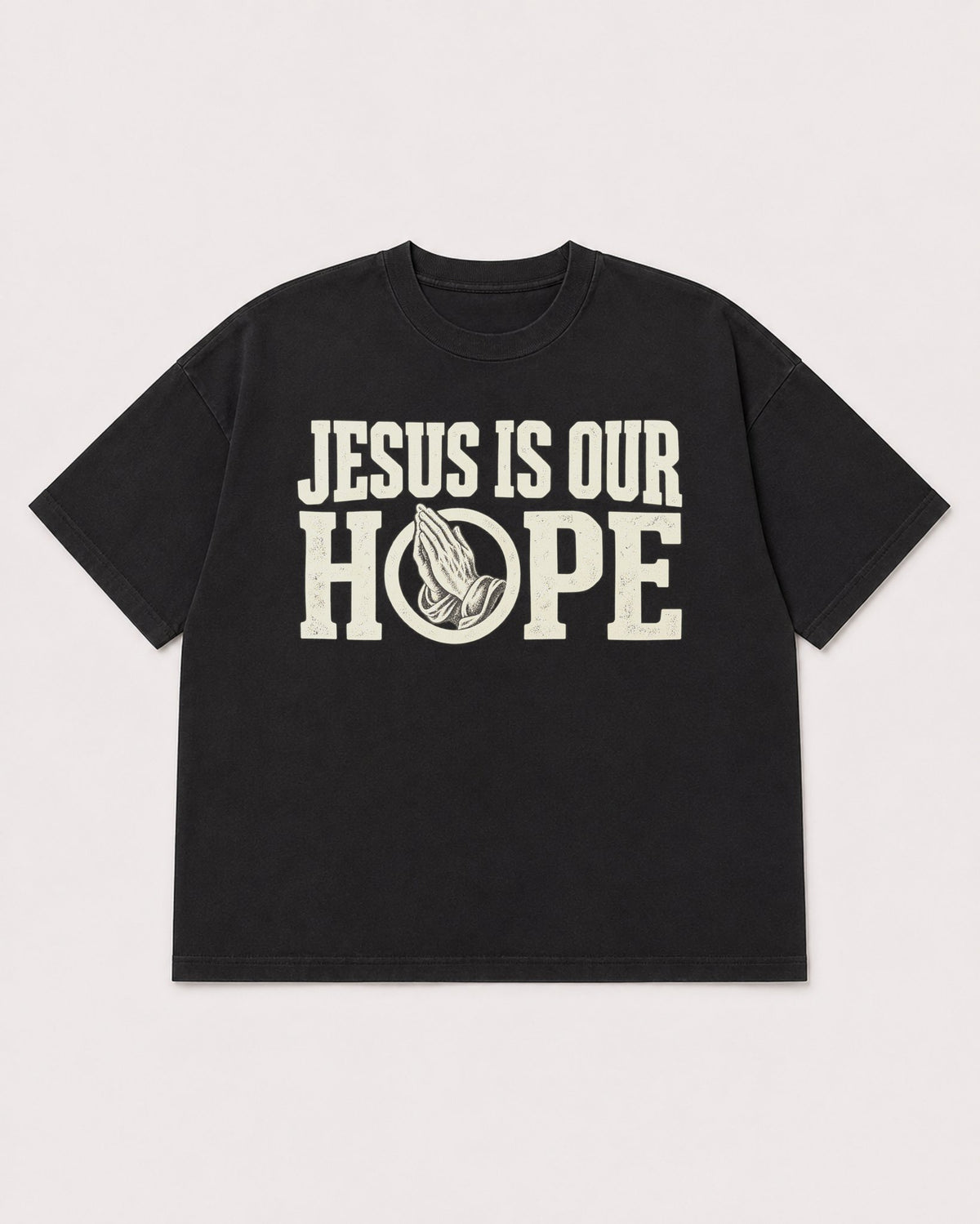 Mockup Boxy Heavyweight Tee Black product